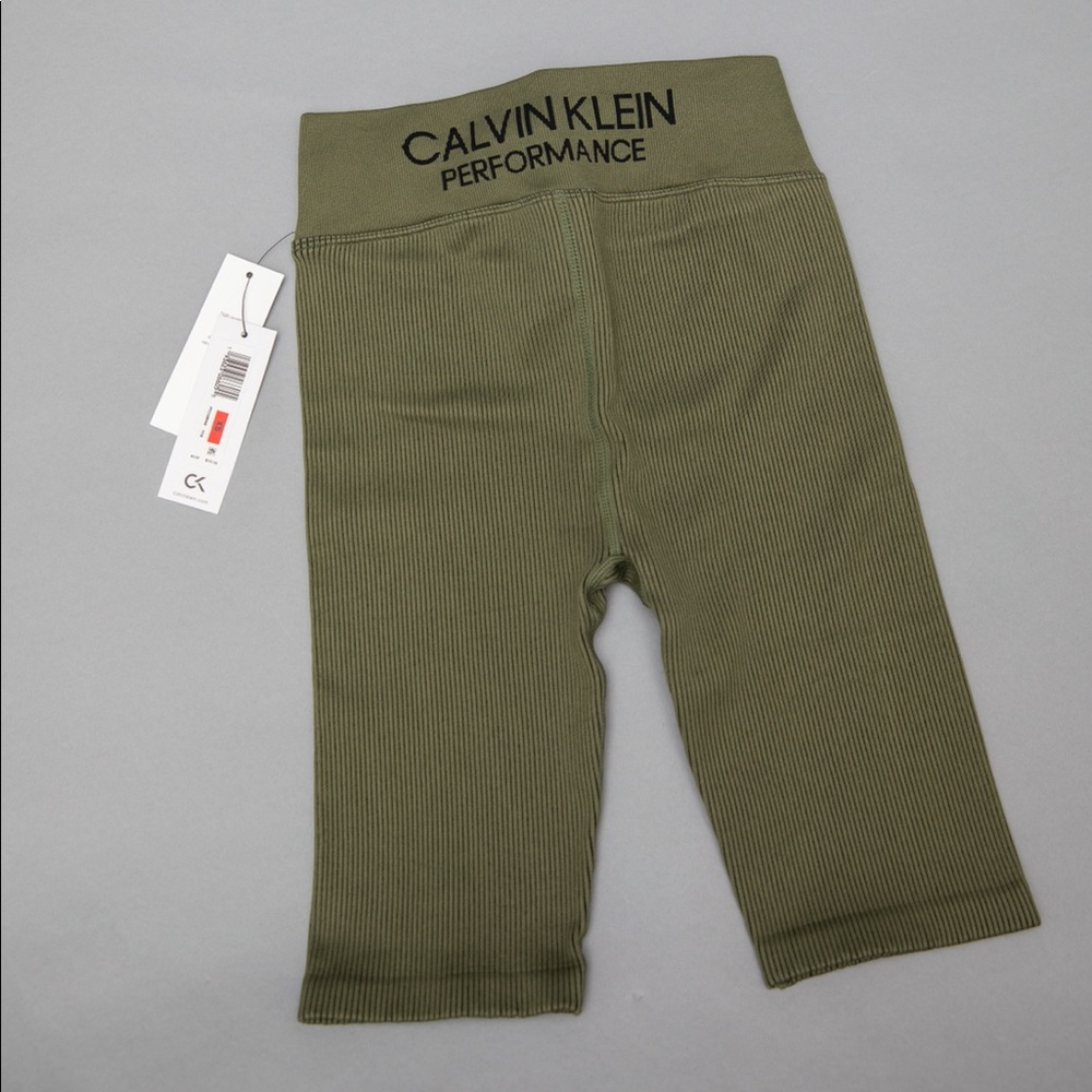 Ribbed High-Waist Bike Shorts Calvin Klein Performance
